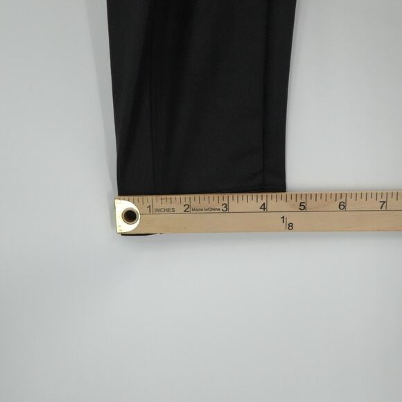 Athleta Pants Womens Medium Black Delancey Gleam Moto Tight Leggings Ankle Zip - Picture 7 of 12